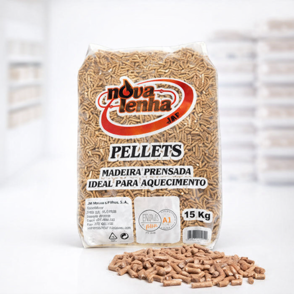 Pellets pinho ENplus A1 grânulos madeira 6mm | Combustível aquecimento premium certificado